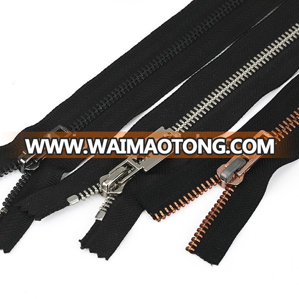 Original zipper factory supply good quality brass teeth metal zipper