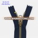 closed end metal zipper with customized slider and puller for handbags